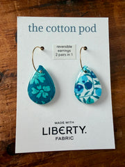 Liberty Reversible Earrings – Turquoise & Blue Tear Drop