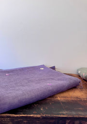 Linen Fabric – Mauve Floral