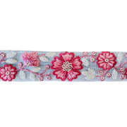Maroon Floral Ribbon