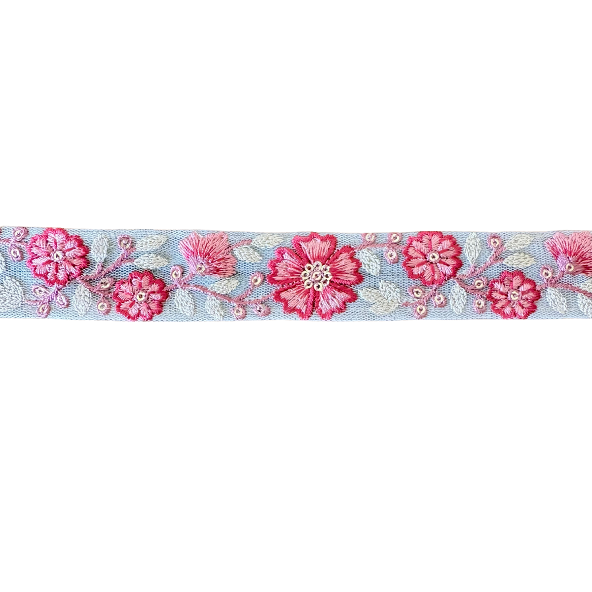 Maroon Floral Ribbon