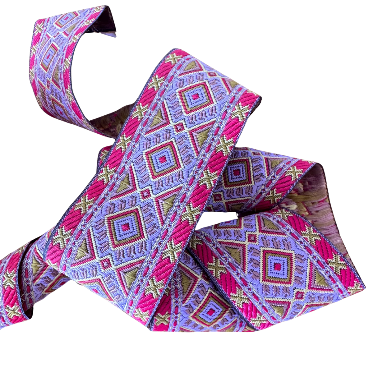 Mauve & Pink Geometric Ribbon