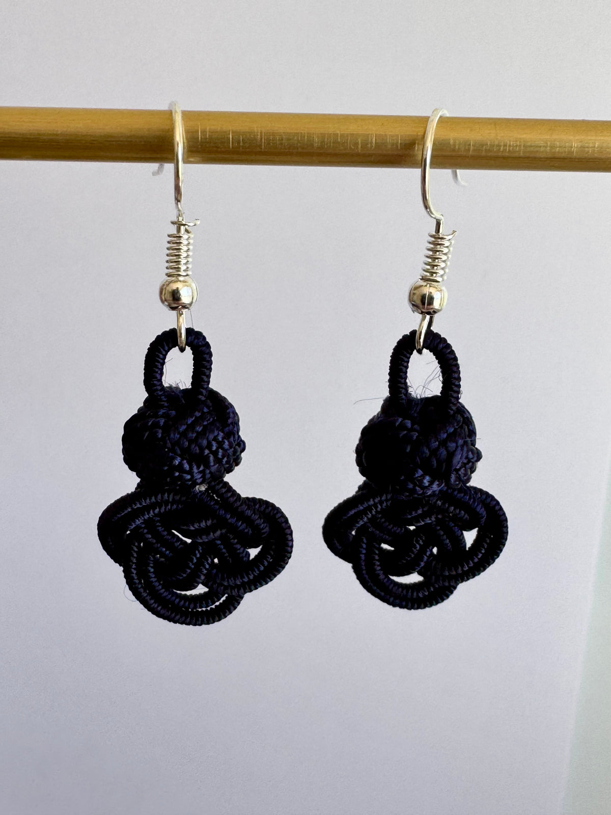 Navy Knot Earrings – EM005