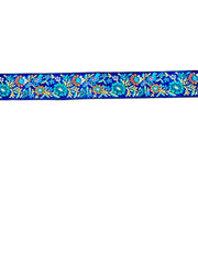 Navy Ribbon With Spring Floral With Birds