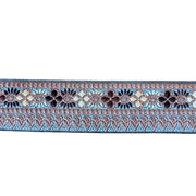 Pale Blue, Beige and Brown Pattern Ribbon