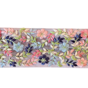 Pink & Blue Floral Ribbon