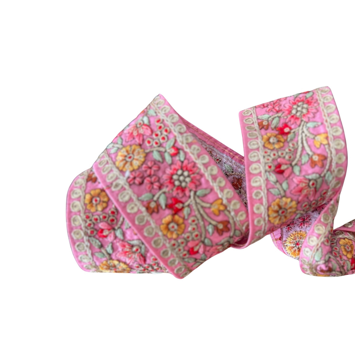 Pink & Red Spring Floral Ribbon
