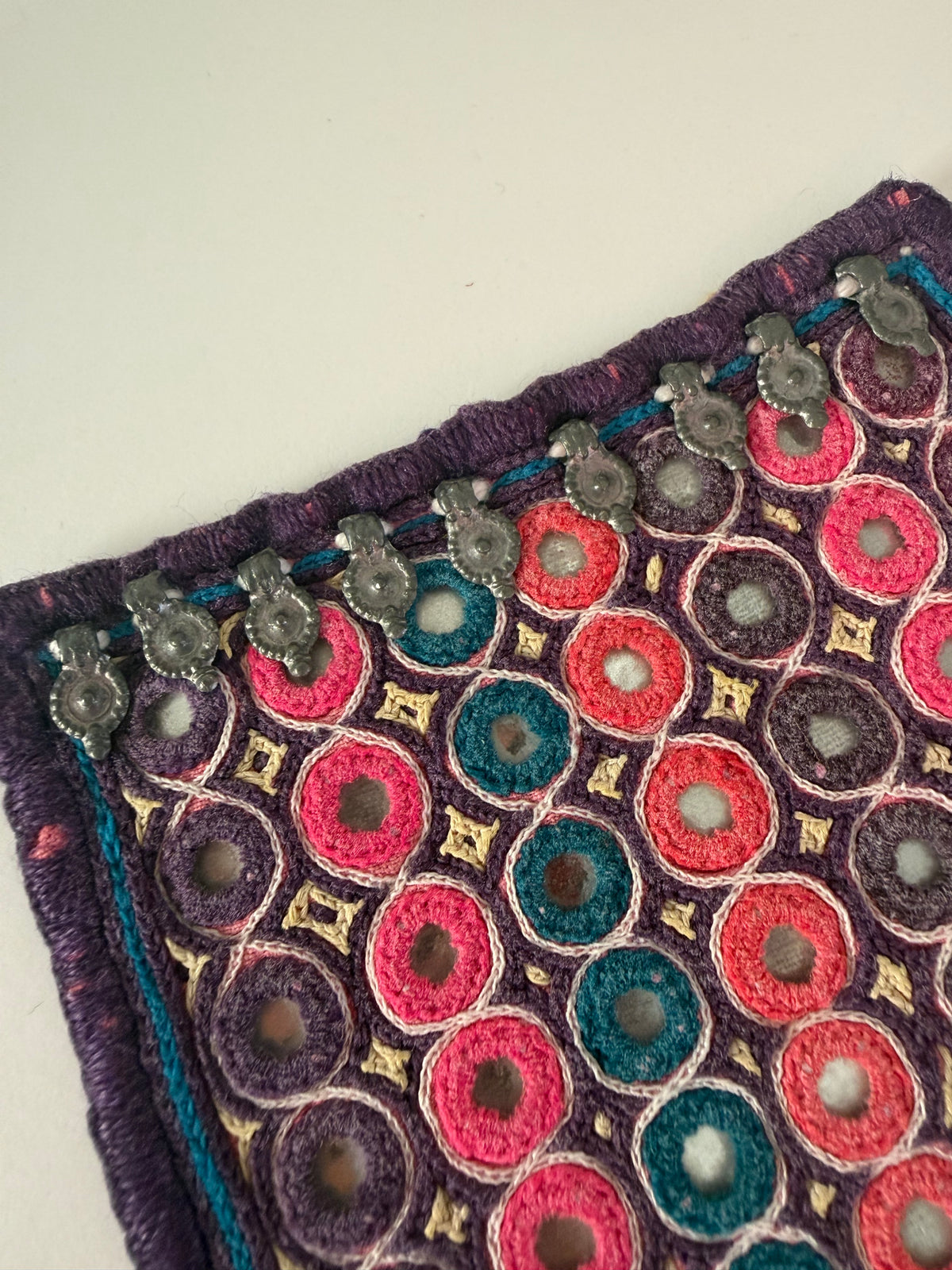 Purple Vintage Patch From Gujarat