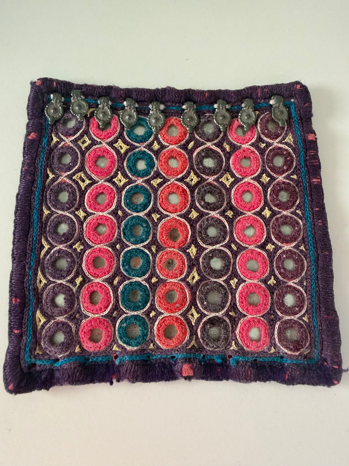 Purple Vintage Patch From Gujarat
