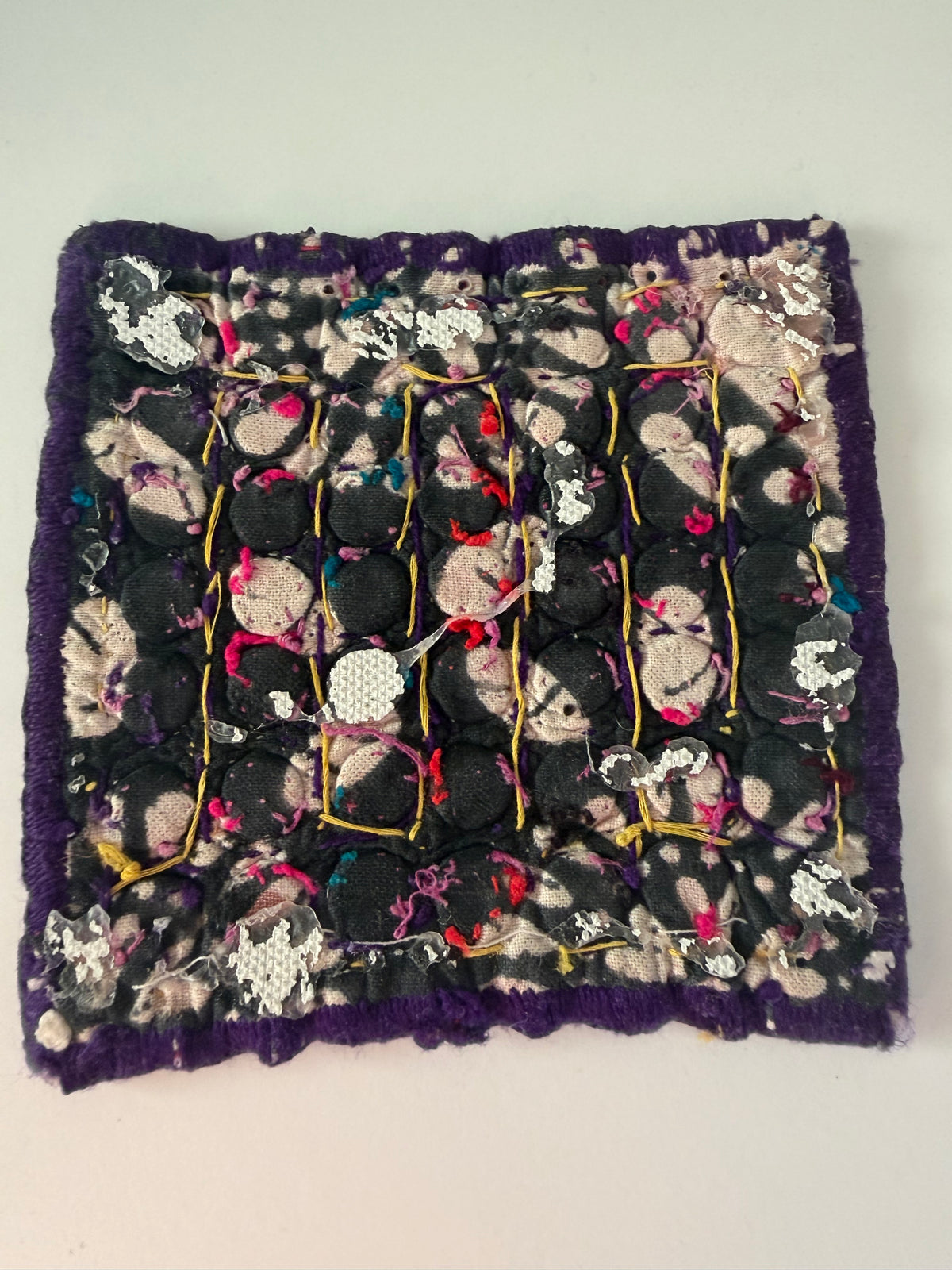 Purple Vintage Patch From Gujarat