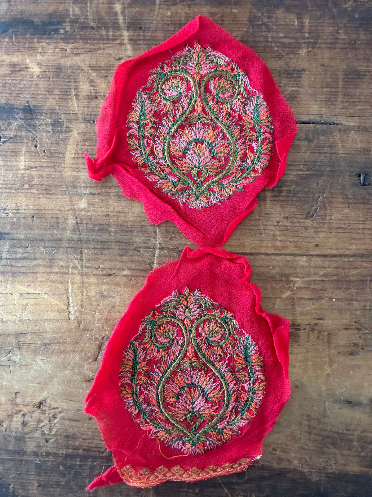 Red Embroidered Patch – 2 pieces