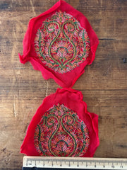 Red Embroidered Patch – 2 pieces
