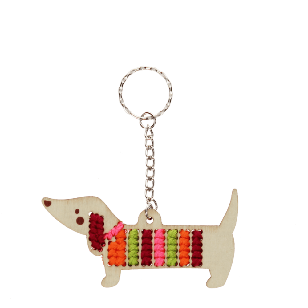Rex London Stitch Your Own Keyring – Sausage Dog