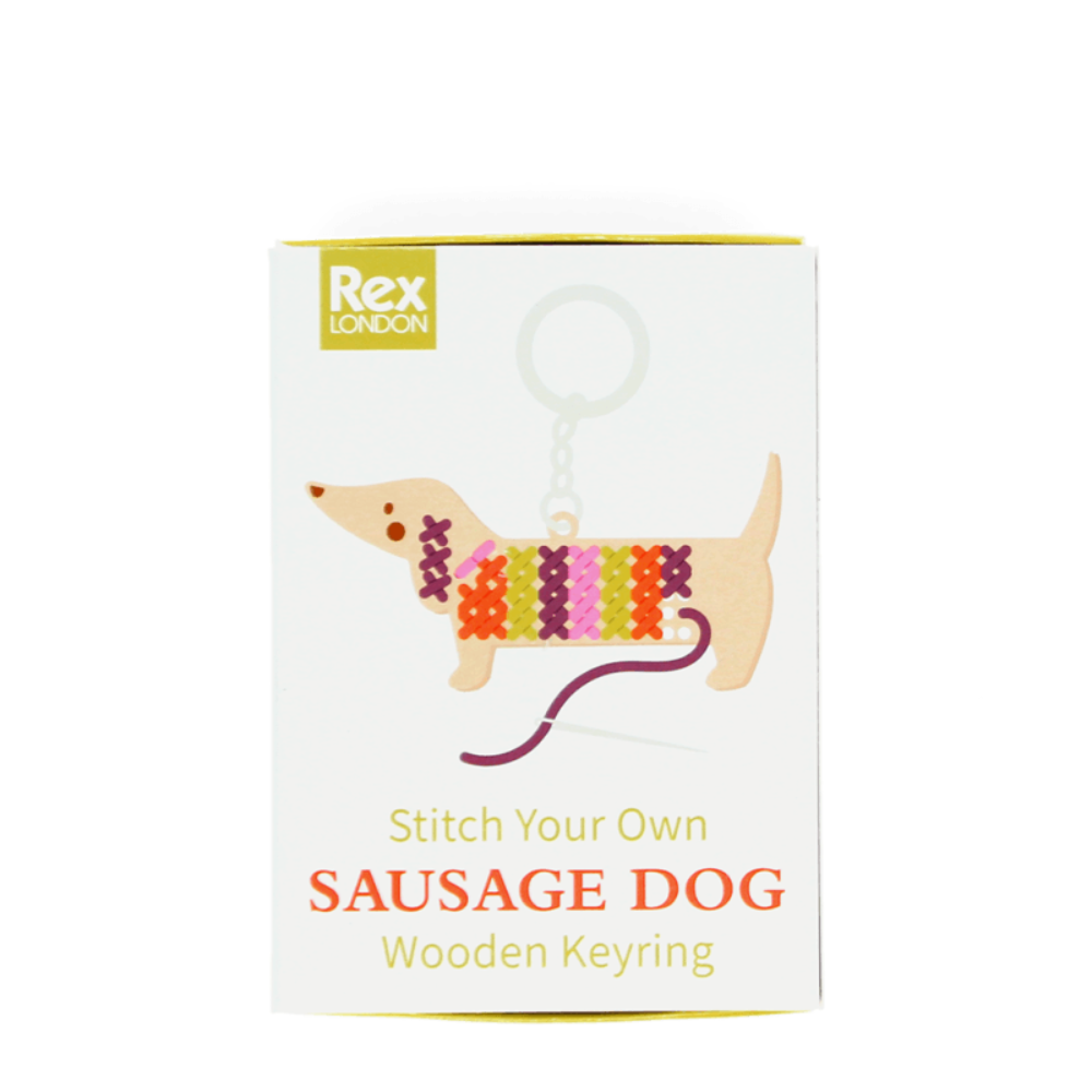 Rex London Stitch Your Own Keyring – Sausage Dog