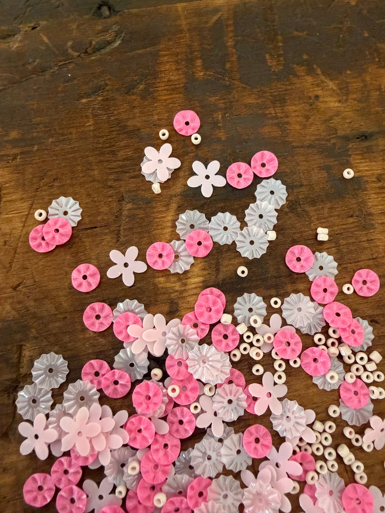 Pink sequin mix