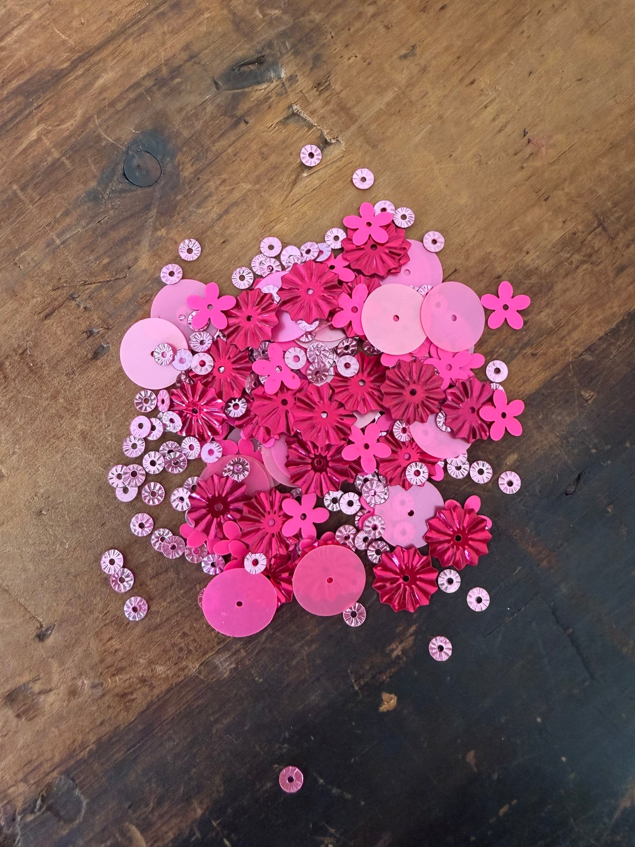 Hot Pink Sequin Mix