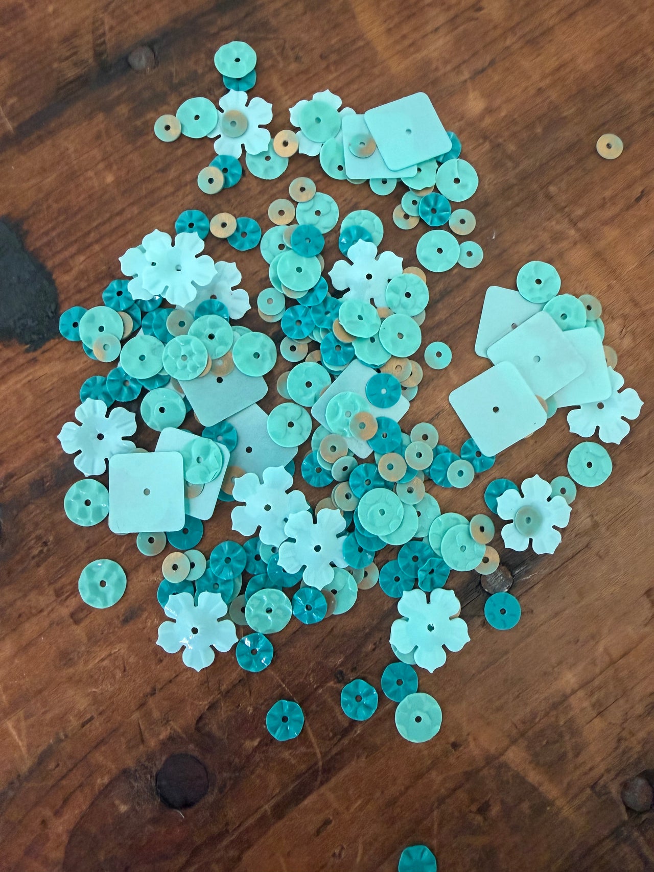 Turquoise Sequin Mix