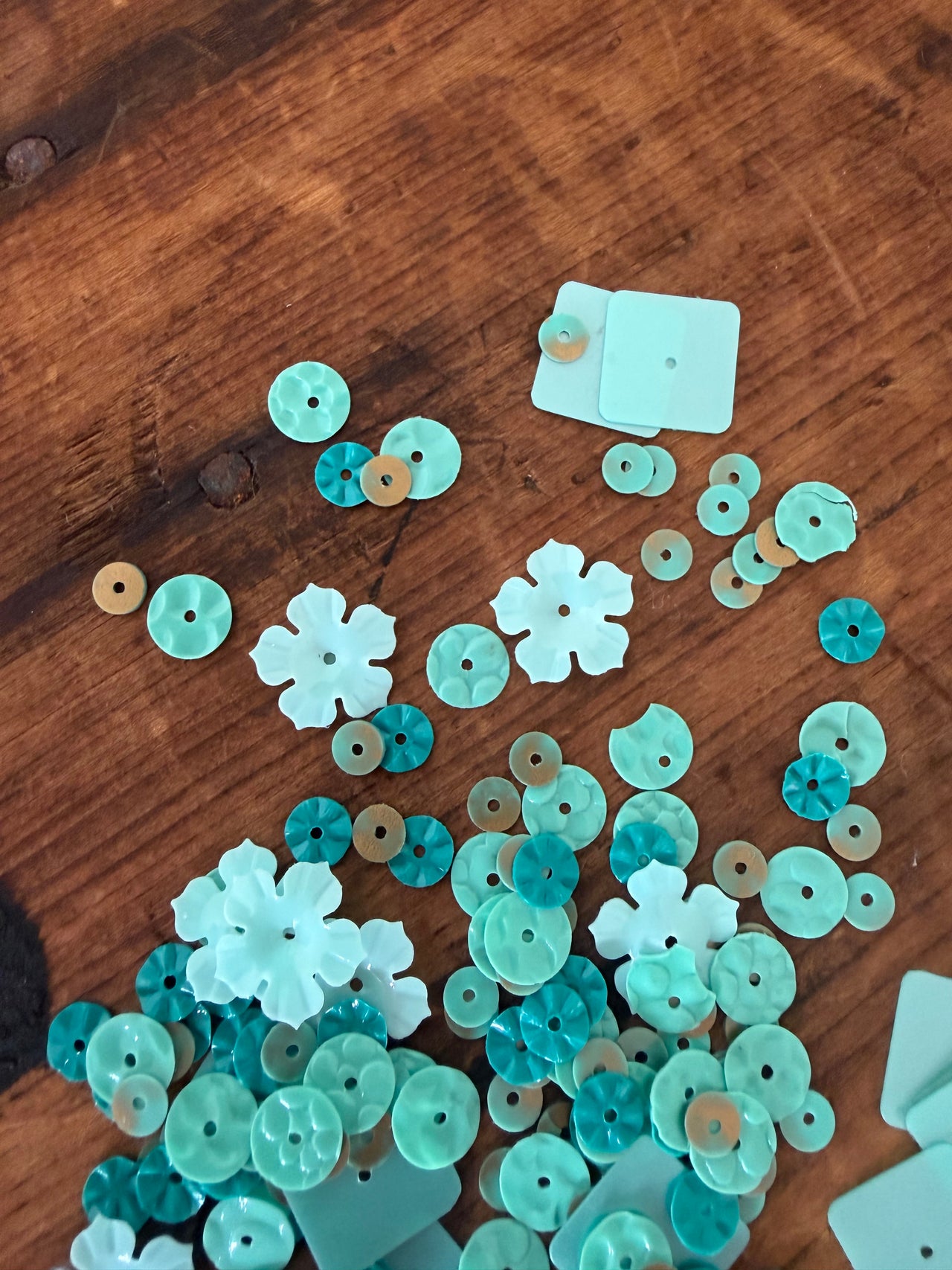 Turquoise Sequin Mix