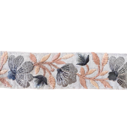 Slate Blue Floral Ribbon