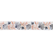 Slate Blue Floral Ribbon