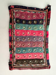 Stripe Multicoloured Vintage Patch From Gujarat