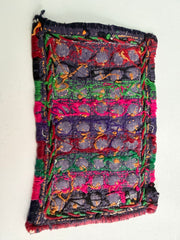 Stripe Multicoloured Vintage Patch From Gujarat