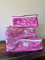 Travel Packing Cube – Set of 3 Pink Paisley