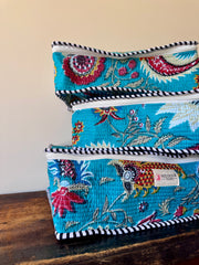Travel Packing Cube – Set of 3 Turquoise Floral