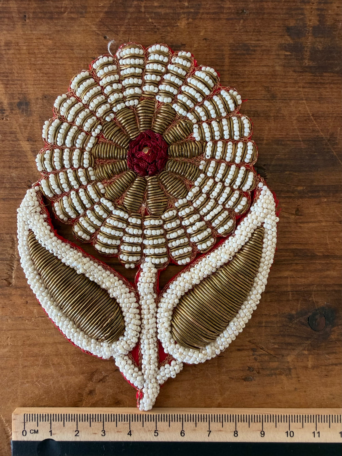 Vintage Beaded Flower From India