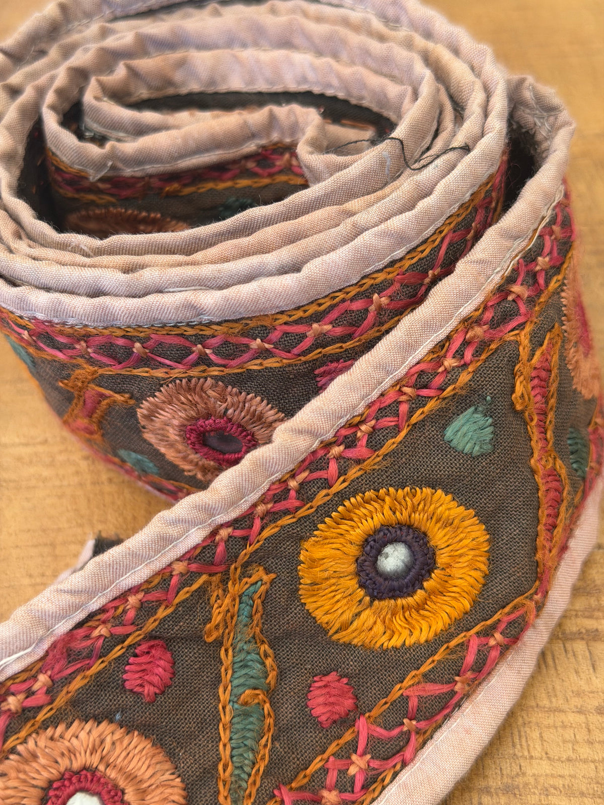 Vintage Trim From Gujarat – Autumn Tones