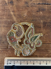 Vintage Zardozi Embroidered Patch – 2 pieces