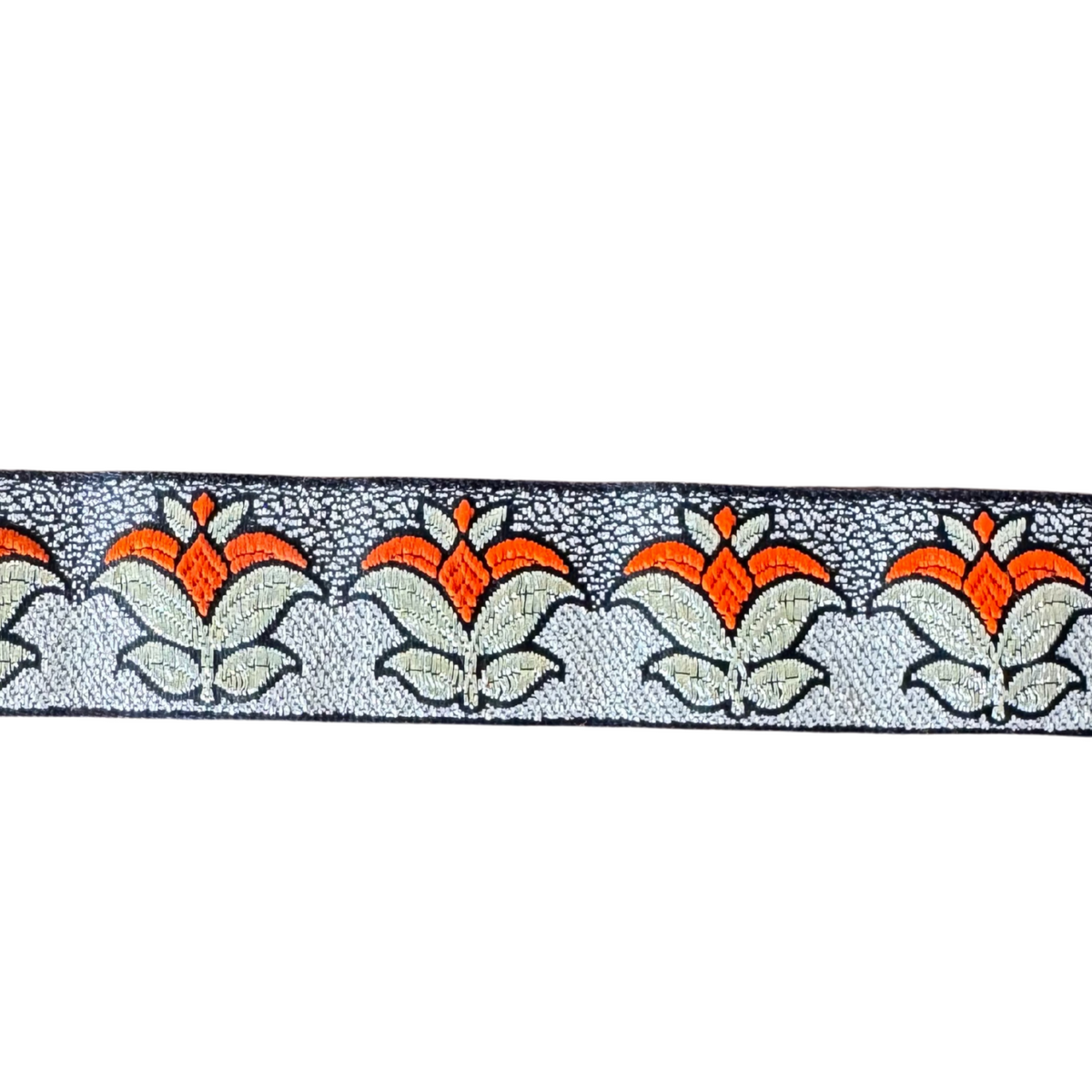 White & Orange Saffron Tulip Ribbon